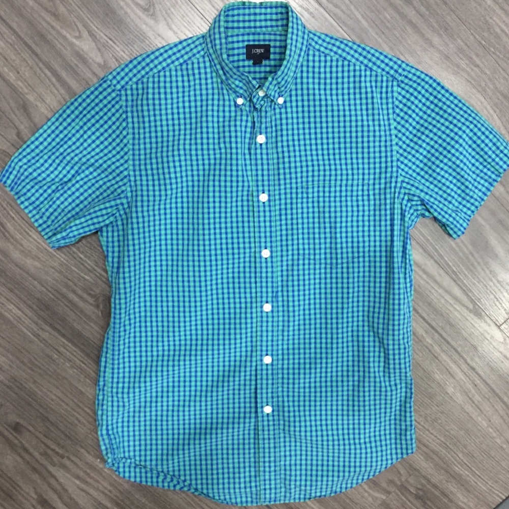 J Crew, Size Small, Short Sleeve Button Down Shirt